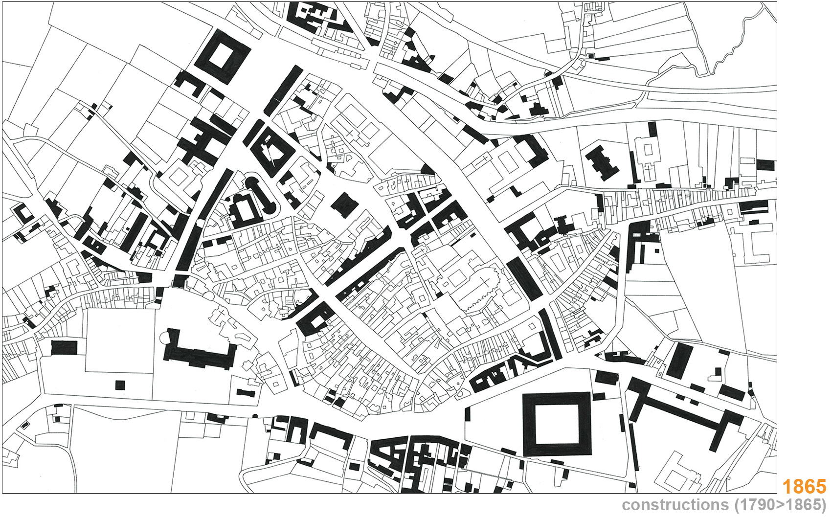 épure /// architecture & patrimoine | analyse morphologique du centre de Chambéry en savoie