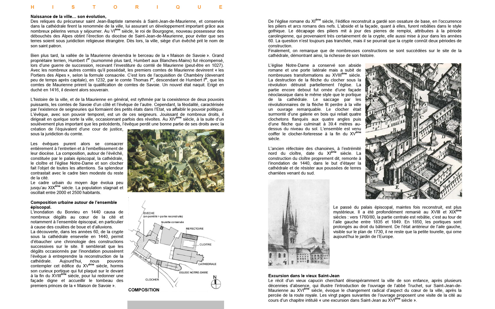 épure /// architecture & patrimoine | analyse morphologique du centre de Saint-Jean de Maurienne en savoie