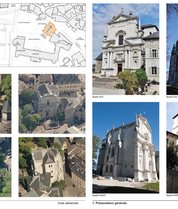 épure /// architecture & patrimoine | diagnostic de la Sainte-Chapelle du Château des Ducs de Savoie, Chambéry (Savoie)