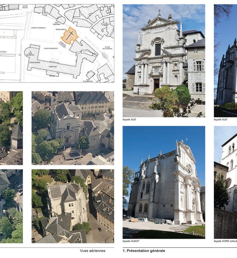 épure /// architecture & patrimoine | diagnostic de la Sainte-Chapelle du Château des Ducs de Savoie, Chambéry (Savoie)