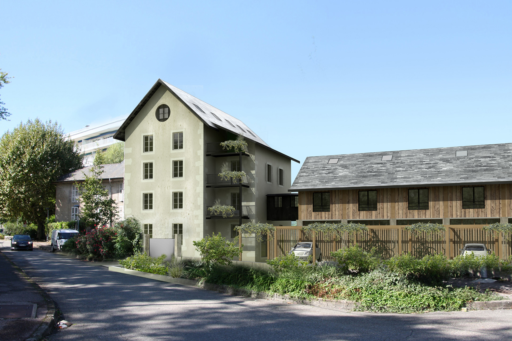 épure /// architecture & patrimoine | aménagement d'apaprtements dans un ancien moulin, Chambéry